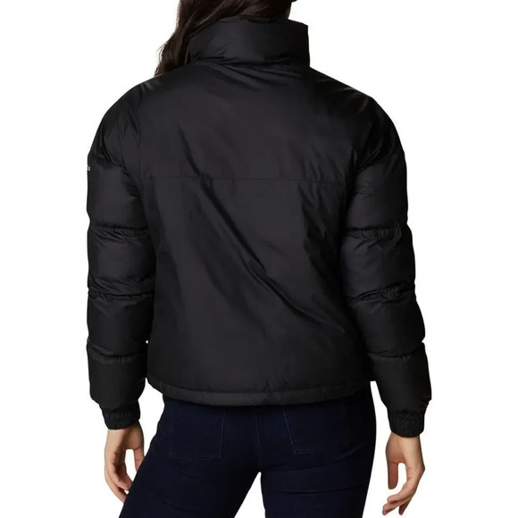 Columbia Women's Pike Lake Cropped Puffer winter Jacket - Black NWT - Picture 2 of 7